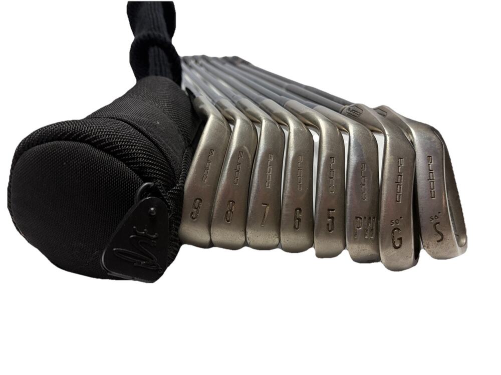 King Cobra Oversize Golf Clubs Iron Set 5-PW-GW-SW & Driver RH Senior Flex